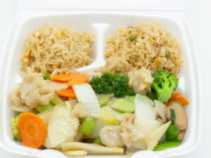 Moo Goo Gai Pan Shrimp